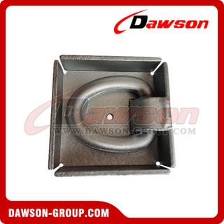 PPE-1 BS 6000kgs/13200lbs Surfaced Mounted D Ring - Pan Fitting