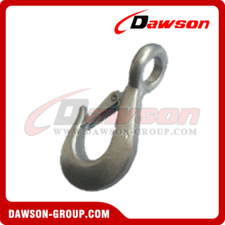 DS-HK-14 BS 3500kgs/7700lbs Forged Eye Twisted Hook