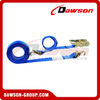 2 inch 20 feet Blue Ratchet Strap with F Track and Spring E Fittings