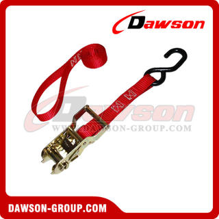 1 inch Ratchet Strap with S-Hook and Loop