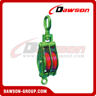 DS-B084 7412 Closed Type Pulley Block Double Sheave With Eye