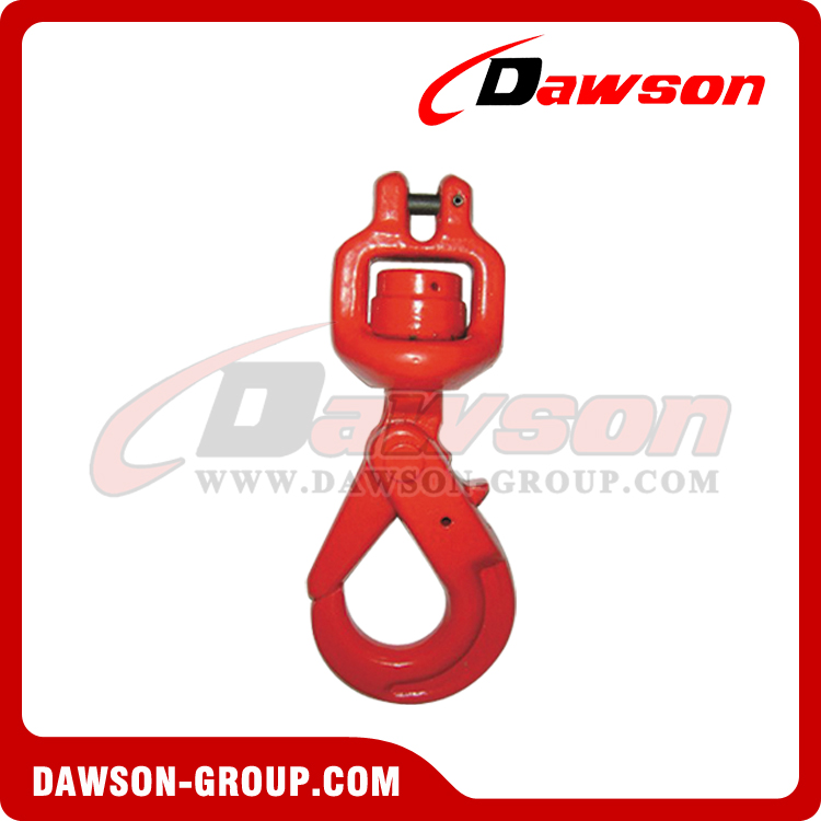 G80 / Grade 80 Clevis Swivel Self-Locking Hook with Bearing for Crane ...