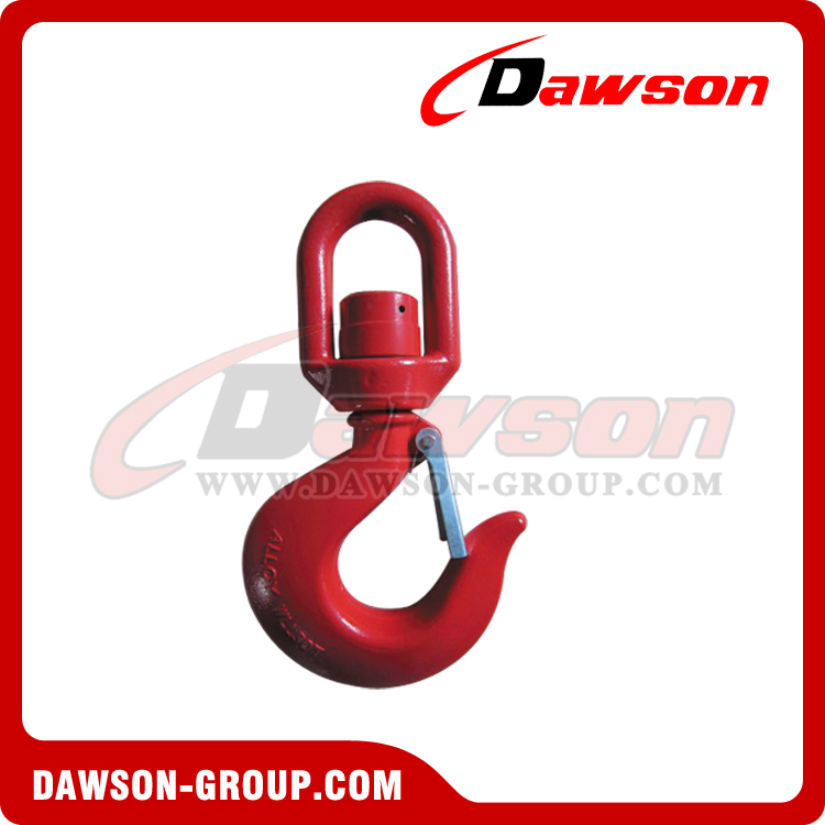  DS665 G80 WLL 22-30T Swivel Hook With Bearing With Latch, WLL 22T, WLL 30T