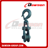 DS-B162 Blue Steel Snatch Block With Loose Hook