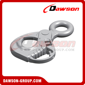 DS748 G80 26MM Alloy Steel Eye Type Self-locking Safety Hook with Handle