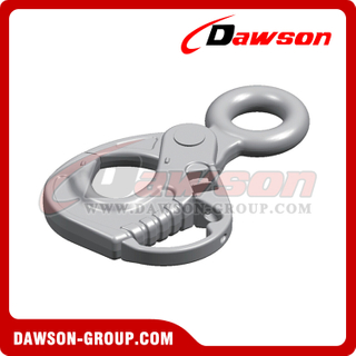 DS748 G80 26MM Alloy Steel ROV Hook, Eye Type Self-locking Safety Hook with Handle