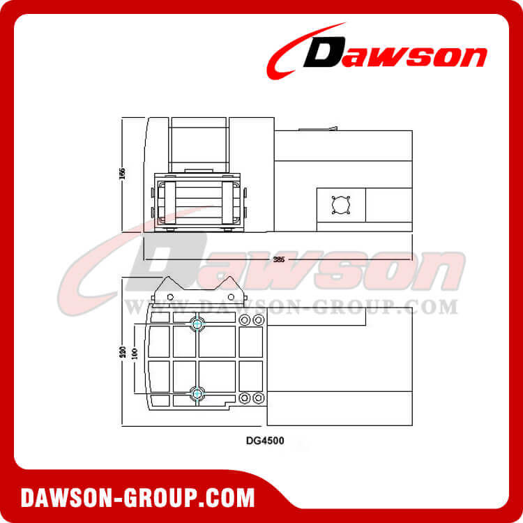 4WD Winch DG4500 - Electric Winch