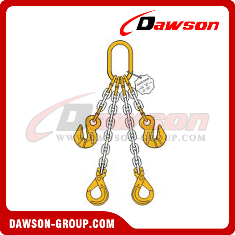 China Grade 80 (G80) Chain Slings – Dia 8mm EN 818-4 Two Legs Sling With  Shortener factory and suppliers