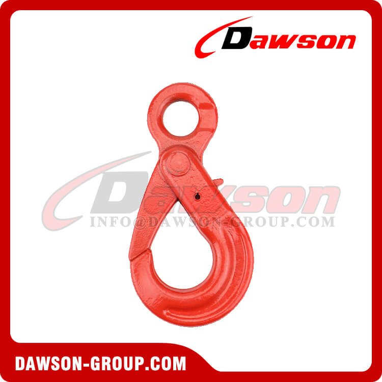 DS737 G80 6-32MM Improved Eye Self-lock Hook for Lifting Chain Slings