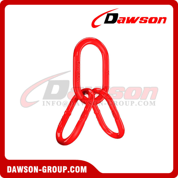  DS488 G80 7-26MM Power Plastified European Type Master Link Assembly for G80 Chains / Wire Rope Lifting Slings