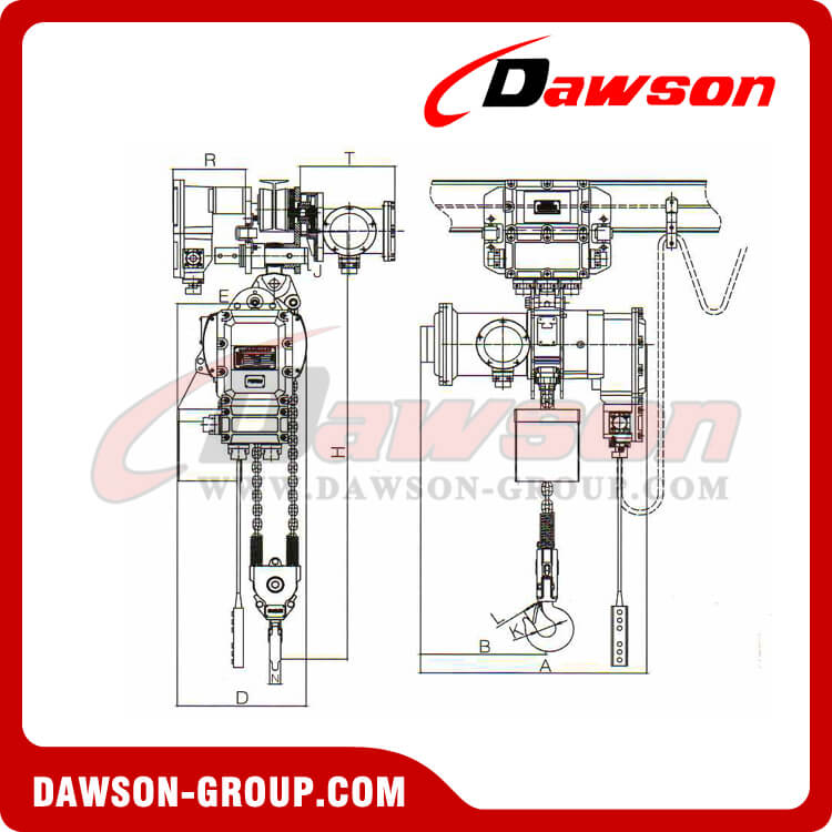 Electric Explosion-Proof chain Hoist 1-35T - Dawson Group Ltd. - China Manufacturer, Supplier, Factory, Exporter