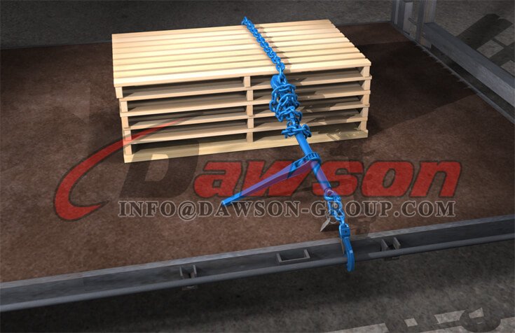 Application of G100 Forged Ratchet Load Binder without Hooks for Lashing - Dawson Group Ltd. - China Supplier