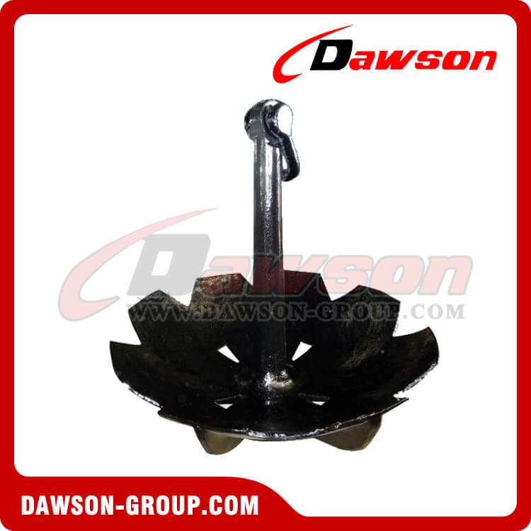 Bituminous Paint Casting Eight Fluke Boat Anchor / Eight Claw Anchor Casting