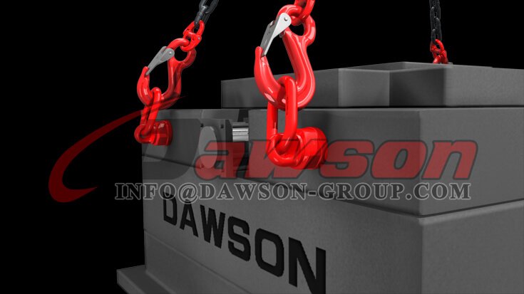 Application of G80 Alloy Steel Eye Sling Hook with Cast Latch for Lifting Chain Slings - Dawson Group Ltd. - China Supplier, Factory