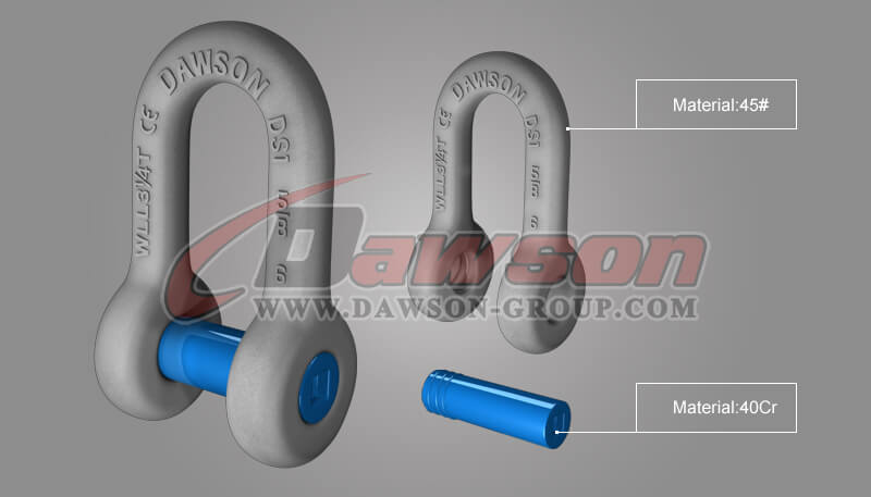 Forged Trawling Dee Shackle with Sunken Pin - Dawson Group LTD. - China Manufacturer, Supplier, Factory