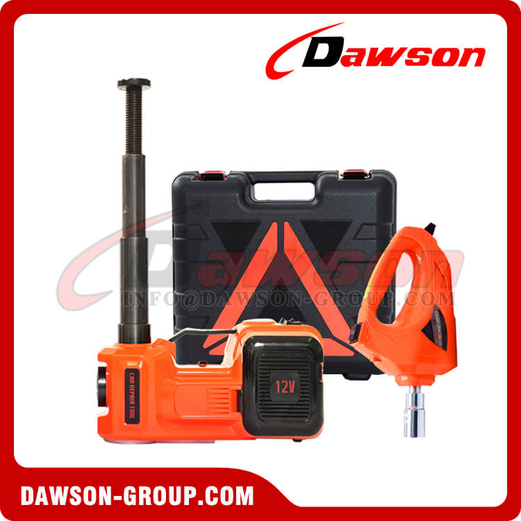 12V DC 5T Multi-Functional Electric Hydraulic Floor Jack With Electric Impact Wrench