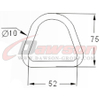DSWH049 BS 3000KG / 6600LBS 50mm Round Delta Ring
