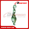 DS-B016 Malleable Iron Shell Block For Manila Rope Single Sheave With Swivel Hook
