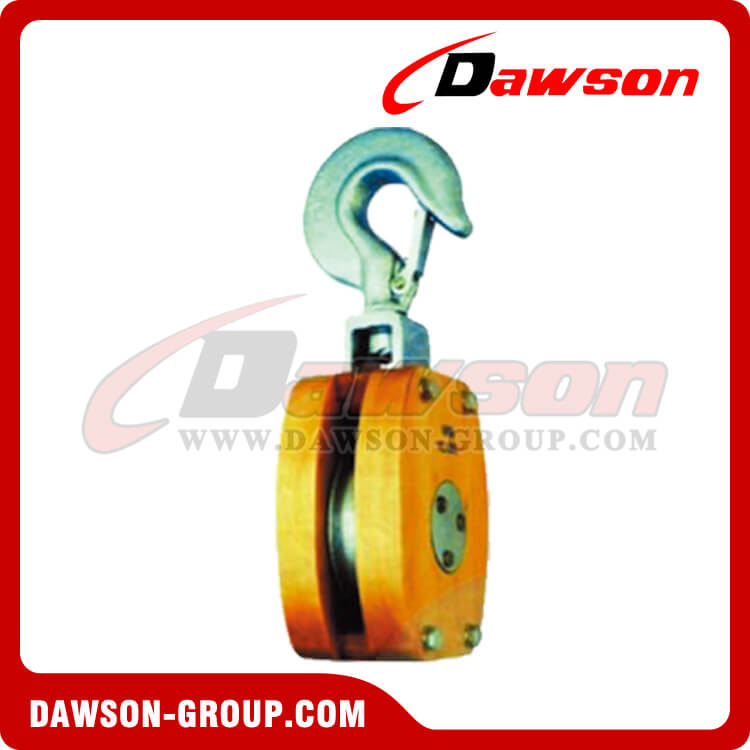 DS-B134 JIS Ship's Wooden Block Single With Hook