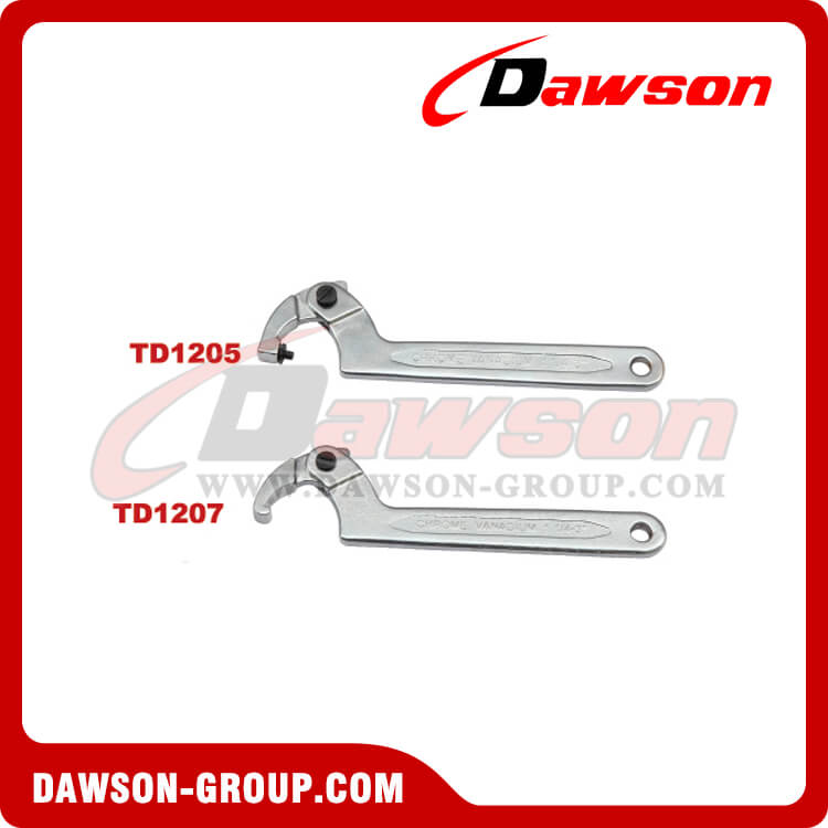 DSTD1207D German Type Hinged Hook Wrench with Nose