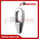 High Tensile Steel Closed Spelter Sockets DG-417 for Steel Wire Rope, Forged Steel Sockets through 38MM, Cast Alloy Steel 40MM Through 102MM
