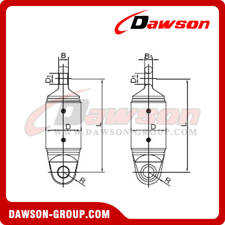 Anti-Rotation Set, Eye - Eye Lifting Swivel, Thrust Bearing Eye & Eye ...
