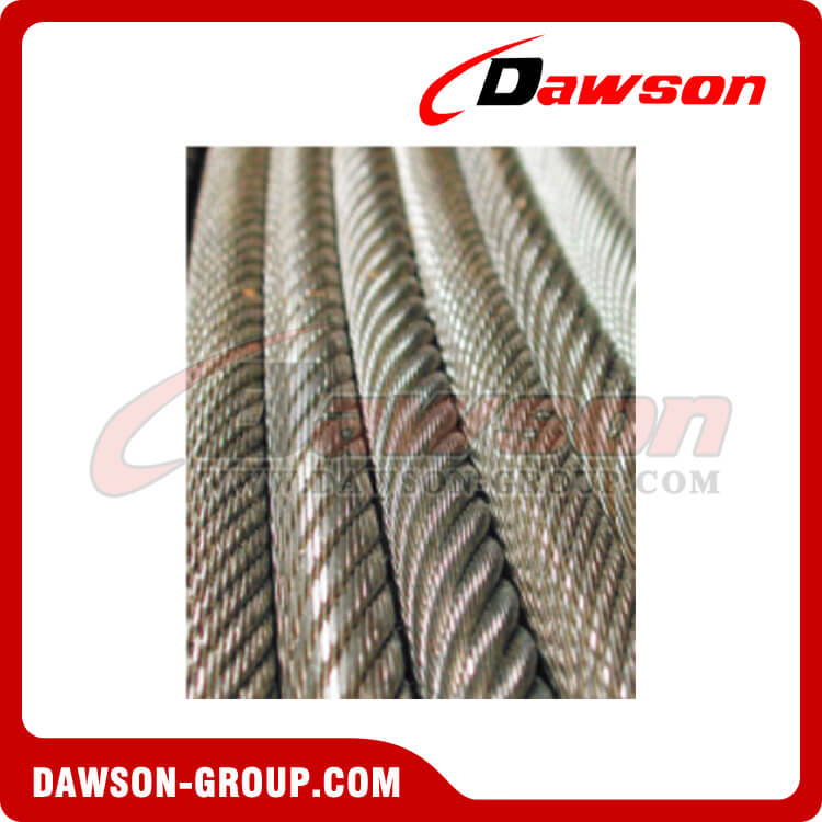 No-Roating Steel Wire Rope With Many Layers Construction (35W×7)