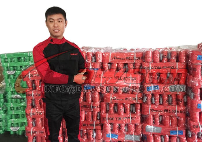 CHINA FACTORY DAWSON WLL 5000KG 5T WEBBING SLINGS LIFTING WEB CRANE SLINGS
