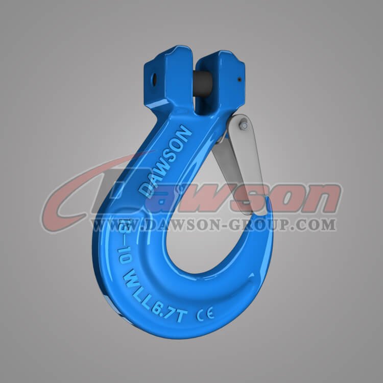 Grade 100 Clevis Sling Hook with Cast Latch, Alloy Steel Clevis Hook - China Manufacturer, Supplier