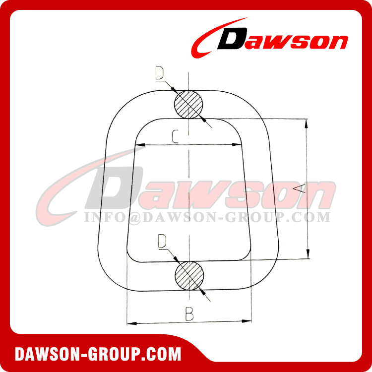 DS727 WLL 2T Forged Trapezoid Ring