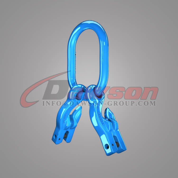Grade 100 Master Link for Chain Slings + Grade 100 Eye Grab Hook with Clevis Attachment for Adjust Chain Length &times; 2 - Dawson Group Ltd - China Factory