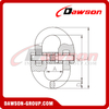 DS264 G80 WLL 2T Forged Super Alloy Steel Connecting Link, Coupling Link