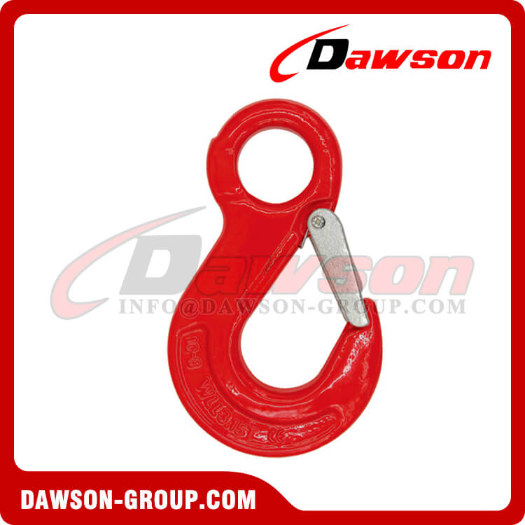 DS302 G80 6-16MM Eye Sling Hook with Latch for Wire Rope Slings