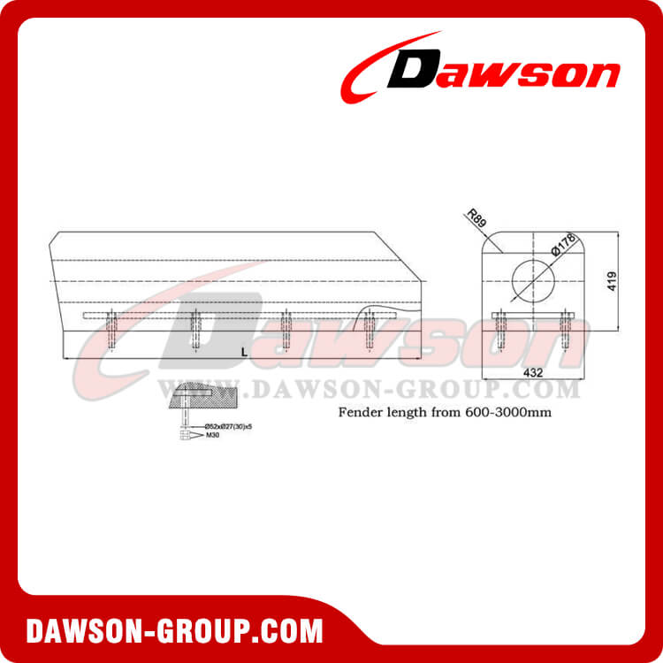 Square Rubber Fender