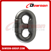 Adjustable Black Painted Marine Connecting Shackle, Connecting Link C type for Mooring Chain