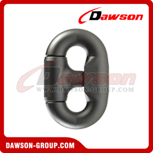 Adjustable Black Painted Marine Connecting Shackle, Connecting Link C type for Mooring Chain