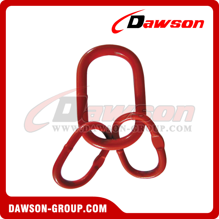  DS488 G80 7-26MM Power Plastified European Type Master Link Assembly for G80 Chains / Wire Rope Lifting Slings
