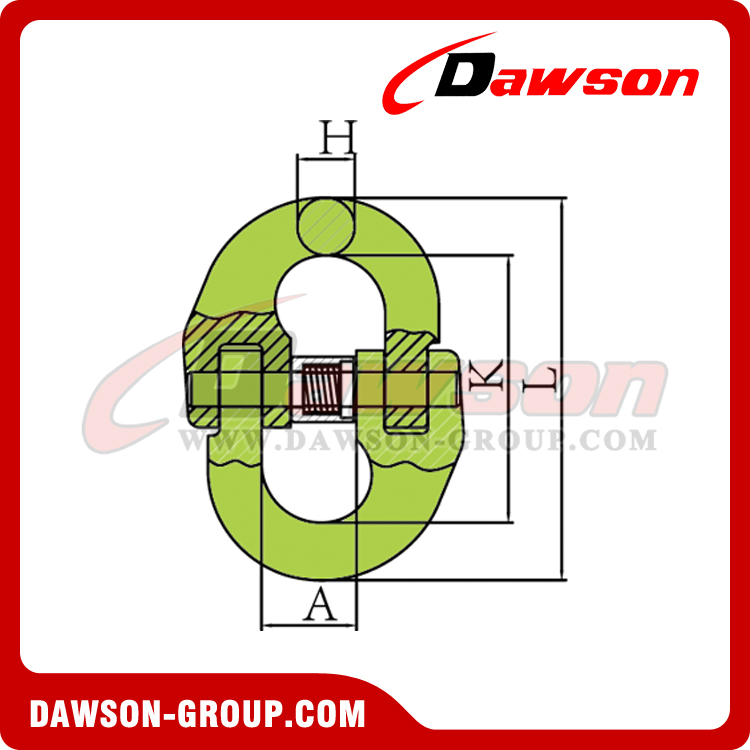 DS1002 G100 6-13MM Japanese Type Coupling Connecting Link for Lifting Chain Slings