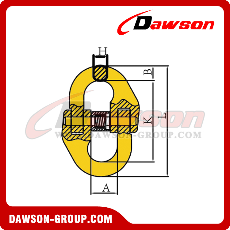 DS074 G80 EUROPEAN TYPE CONNECTING LINK - DAWSON GROUP LTD. - CHINA MANUFACTURER SUPPLIER