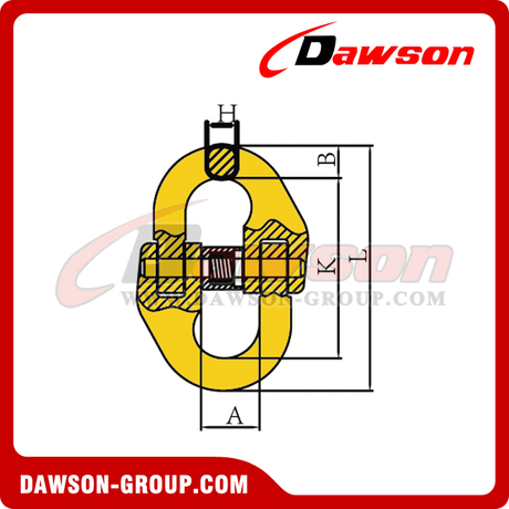 G80 / Grade 80 European Type Coupling Connecting Link for Lifting 