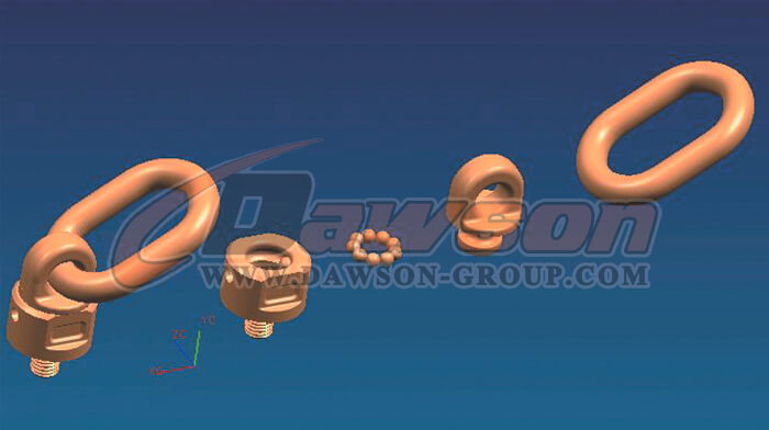 G80 LIFTING SCREW POINT WLL at 0&deg; and WLL 90&deg; - DAWSON GROUP LTD. - CHINA MANUFACTURER, SUPPLIER, FACTORY