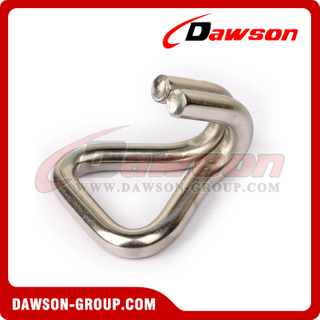 DSWH50301SS BS 3000KG / 6600LBS Stainless Steel Wire Hook, Double J Hook