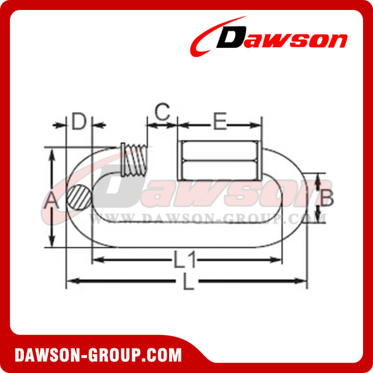 High Tensile Zinc Plated Quick Link, stainless steel quick link, quick ...