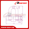 DS757 Grade G8 T8 5/16''-2'' Bolt Type Alloy Dee Shackle for Lifting, Chain Shackle with Safety Pin
