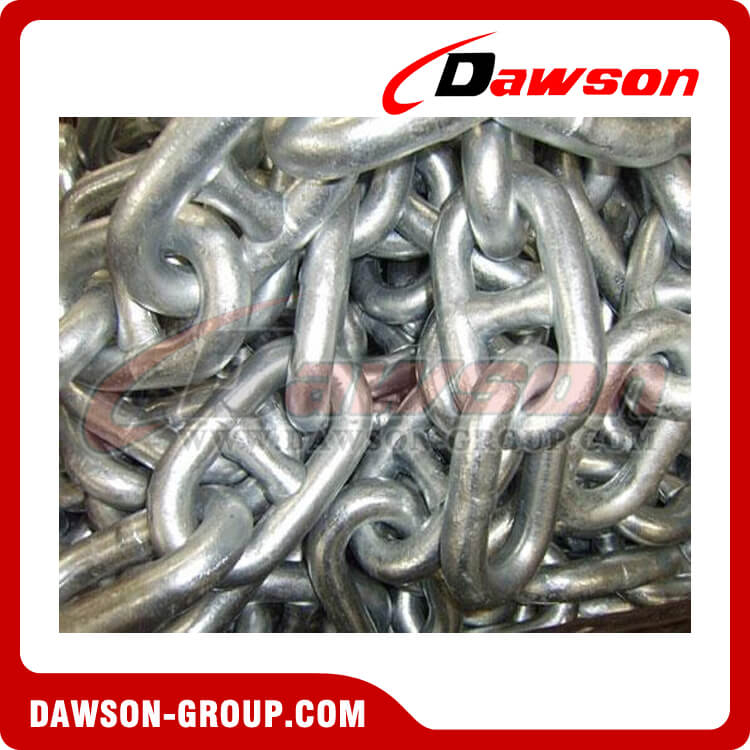 19MM Grade U2 Grade U3 Anchor Chain Cable, Hot Dip Galvanized or Painted Black, 16mm to 152mm 5/8 to 6 inch