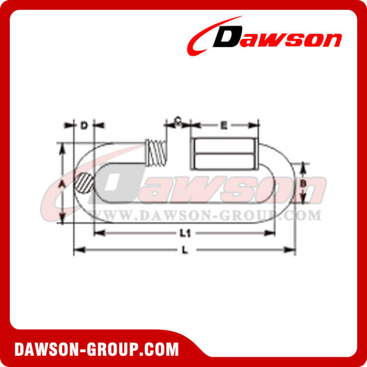 Stainless Steel Quick Links Large Opening - Dawson Group Ltd. - China Manufacturer, Supplier, Factory, Exporter 