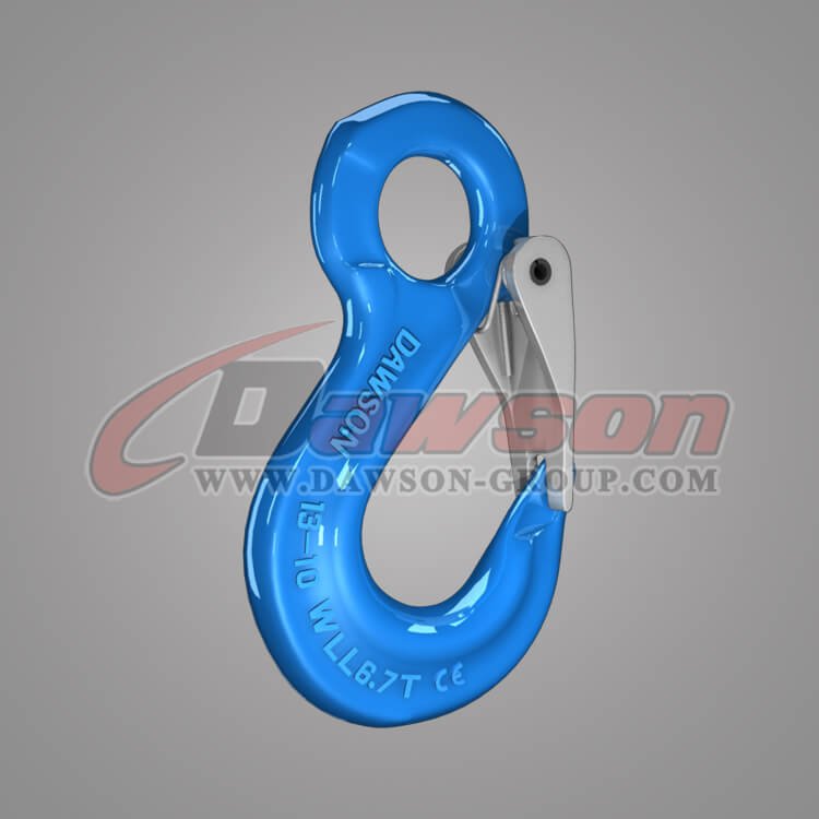 Grade 100 Eye Sling Hook with Latch for Lifting Slings, G100 Forged Eye Sling Hook - China Manufacturer, Exporter
