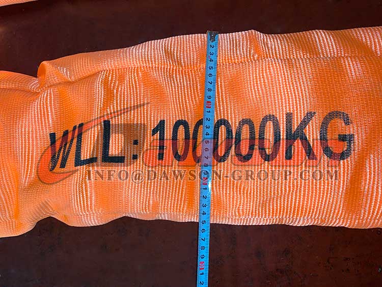 WLL 100T Polyester Round Slings,100Ton Heavy Duty Round Lifting Slings