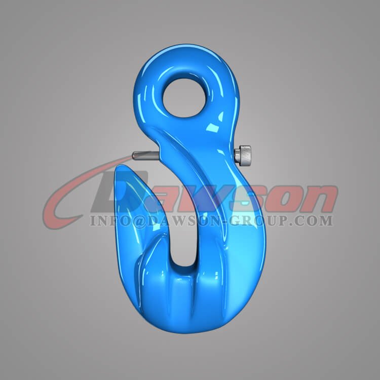 Grade 100 Special Eye Grab Hook with Safety Pin, G100 Alloy Steel Eye Grab Hook for Chains - China Factory, Supplier