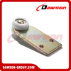 Steel Zinc Yellow Passivated Wide Canvas Runner with 2 Roles with Bearing for Truck